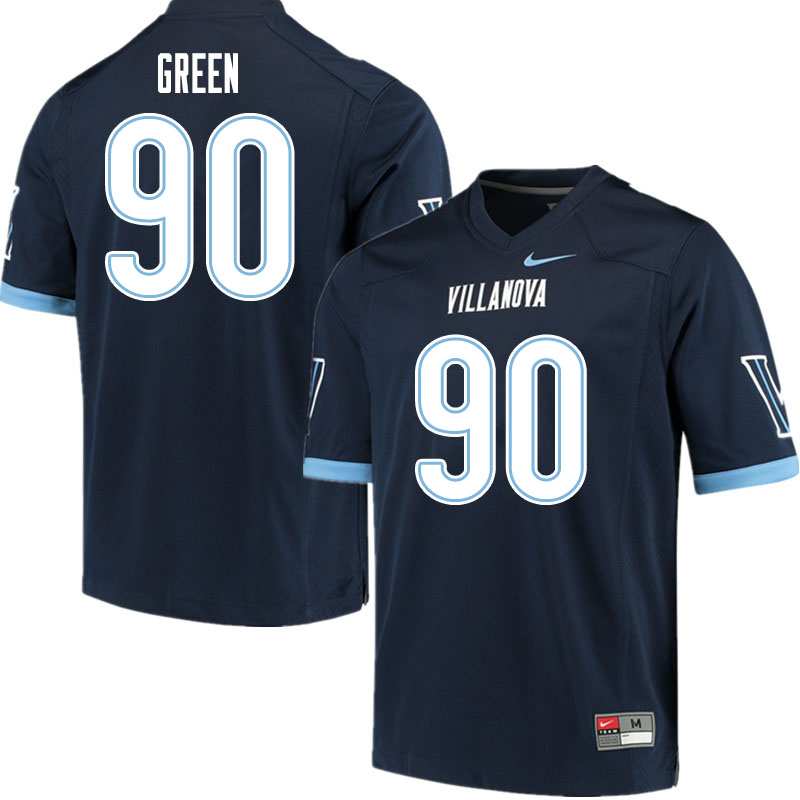 Men #90 Jake Green Villanova Wildcats College Football Jerseys Sale-Navy